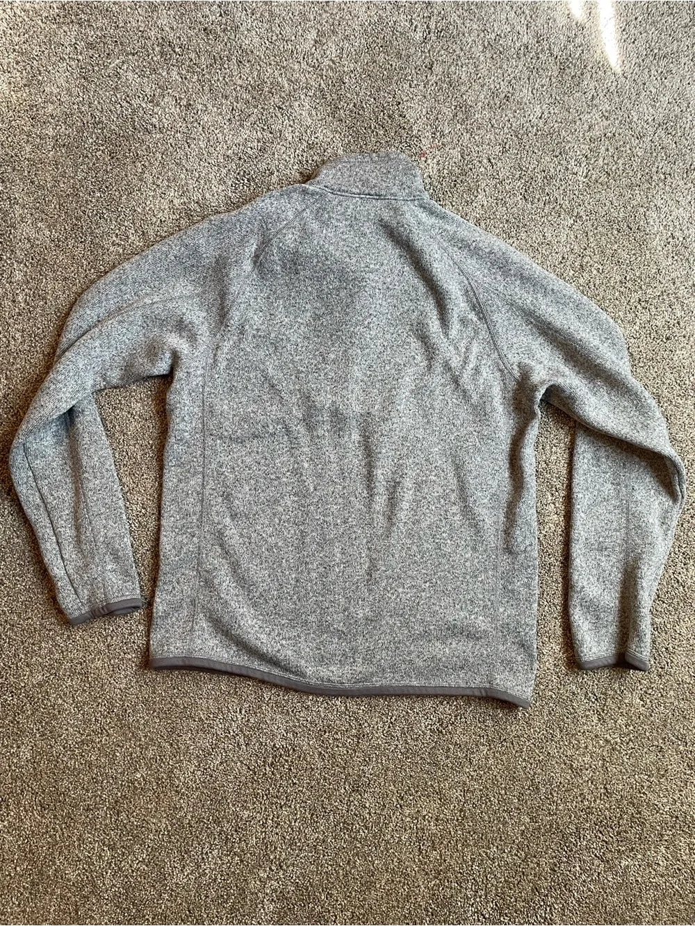 Patagonia Men’s Better Sweater Quarter-Zip Fleece Pullover Heather Gray Medium